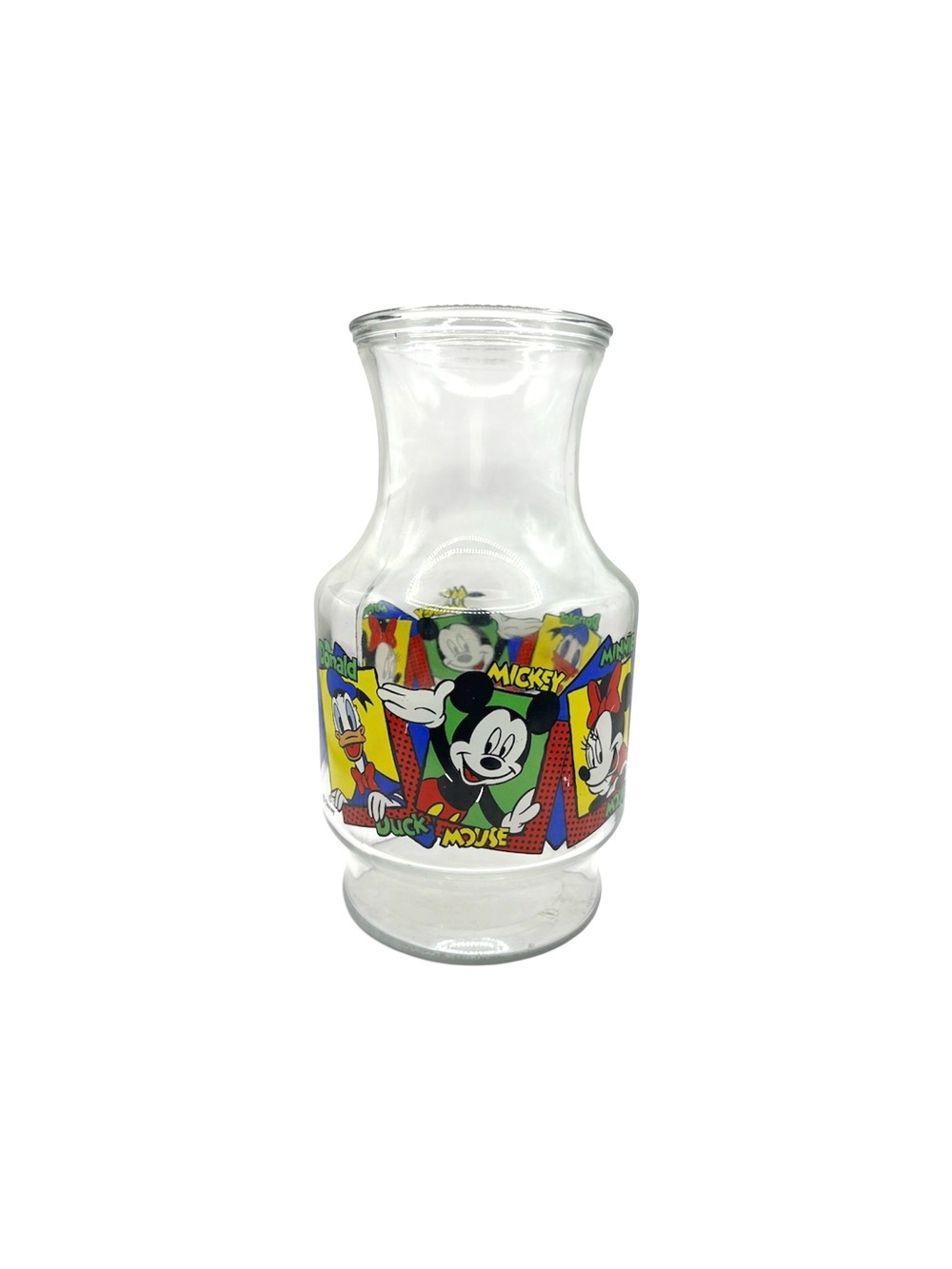 Vintage Anchor Hocking Glass Mickey Mouse & Friends Juice Carafe